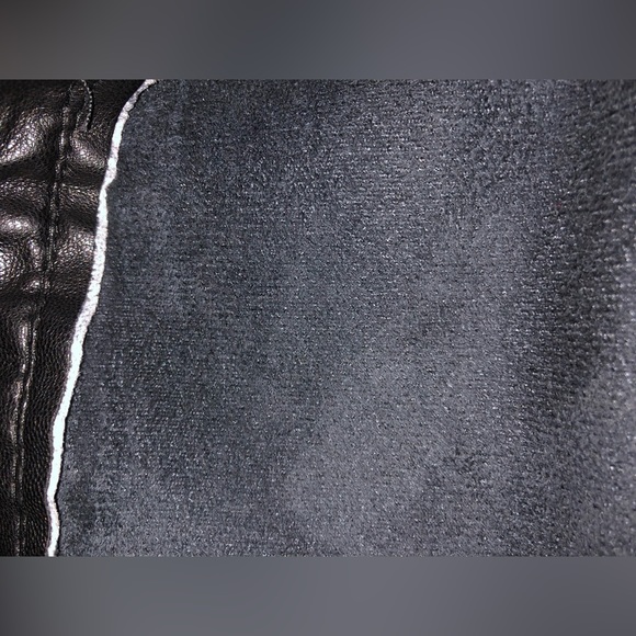 Halilu Faux Leather Pants size M Belted Zipper Elasticity Hight Waist - Picture 11 of 14